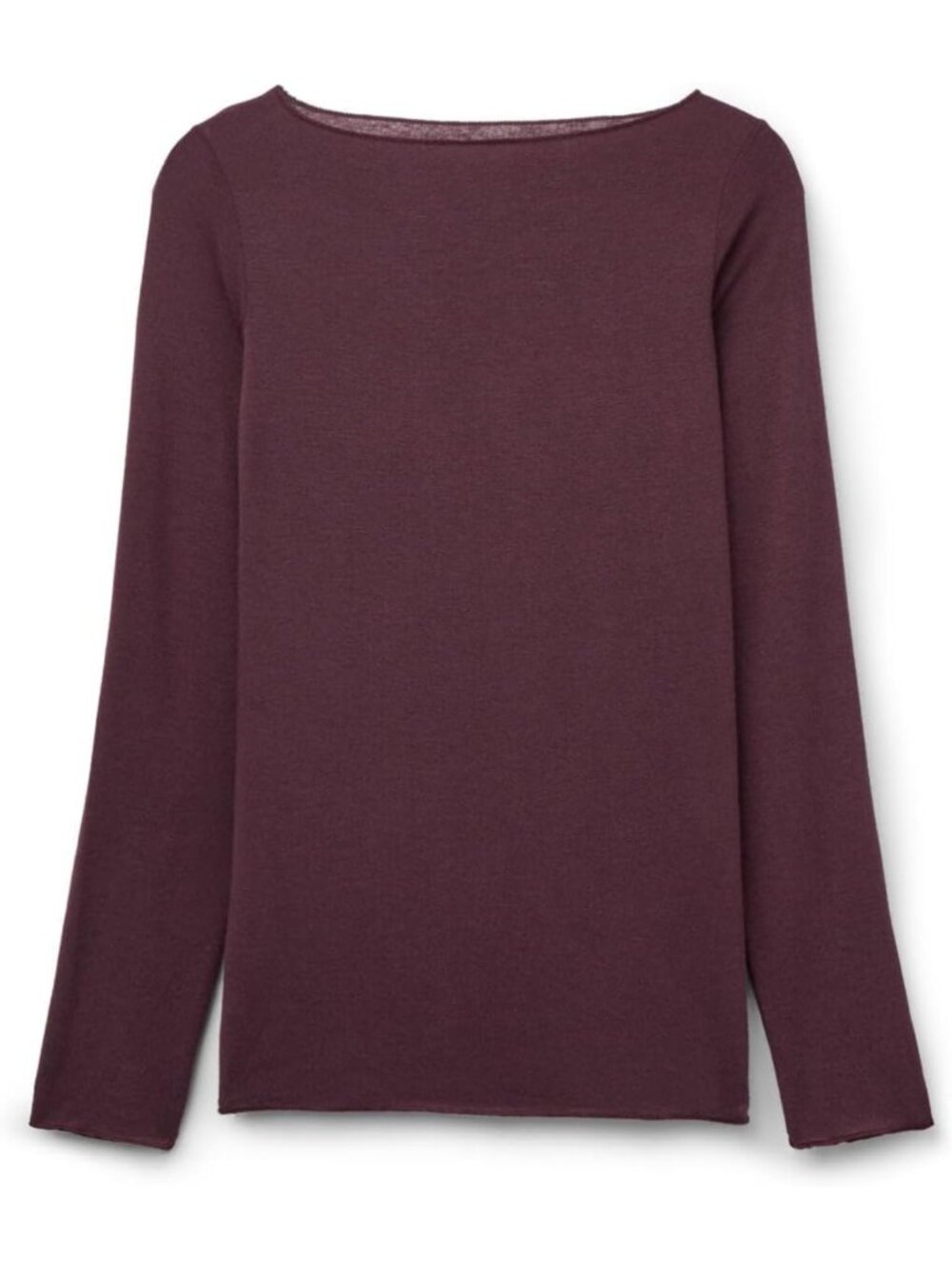 Ultralight Boat Neck Cashmere Modal Top - Soft, Stylish, Perfect for Layering